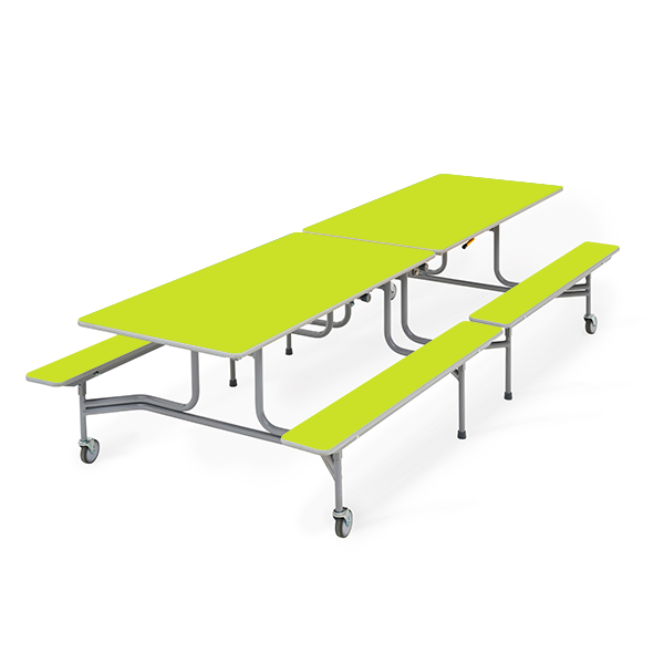 Mesa TTX13 305x75 cm. alt. 66 cm. Verde claro