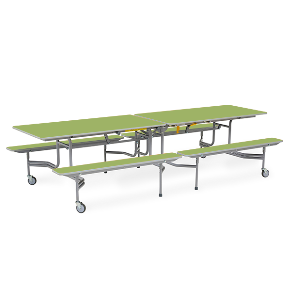 Mesa TTX13 305x75 cm. alt. 66 cm. Verde osc.